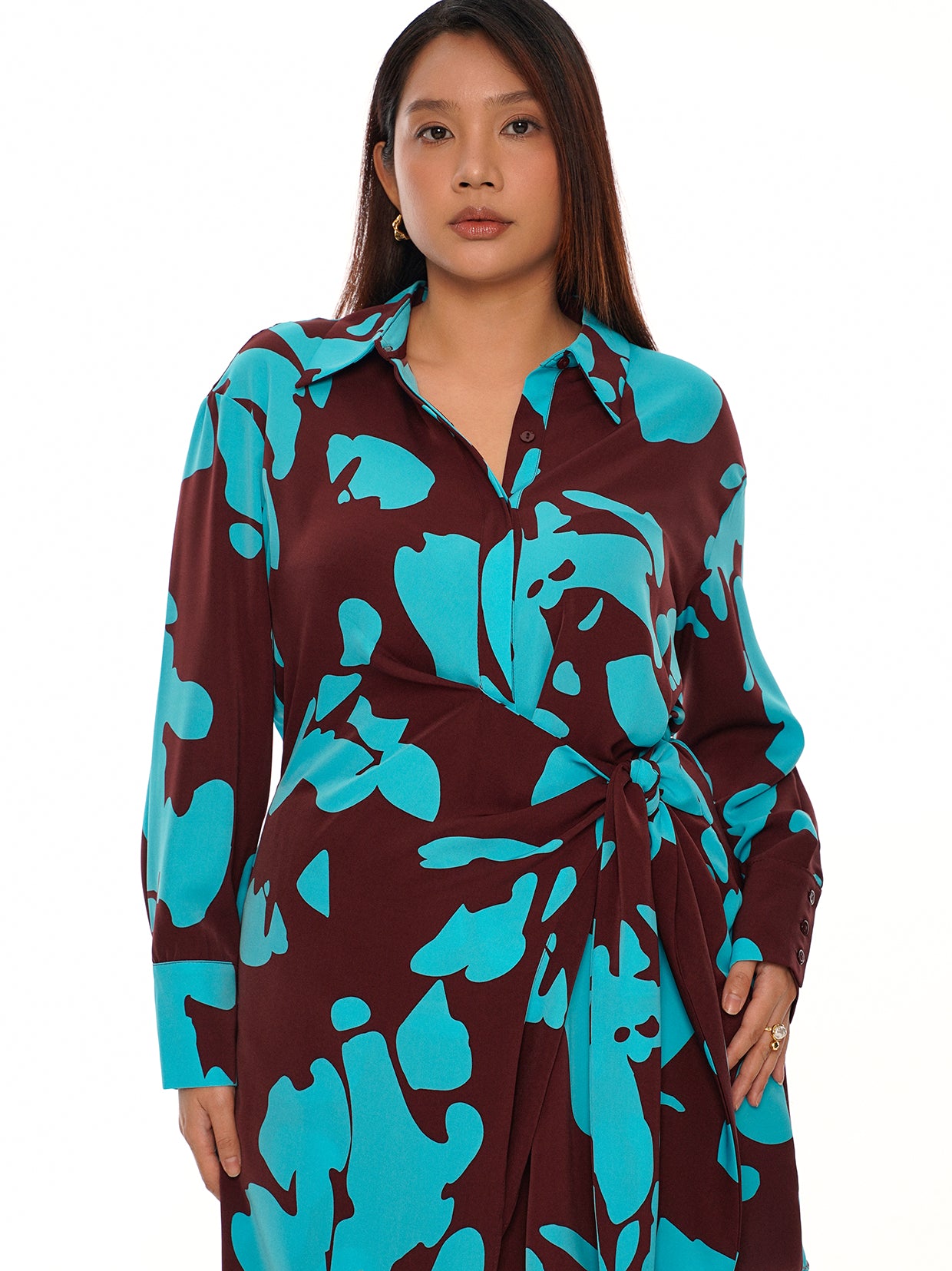 Tie-Waist Wrap Dress