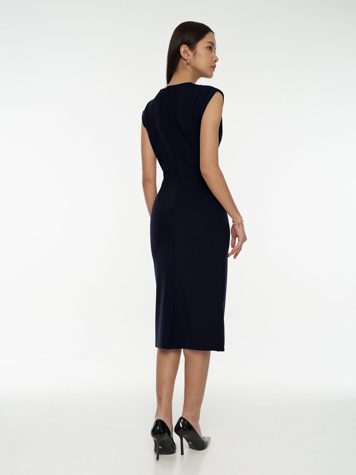 Structured Shoulder Dress