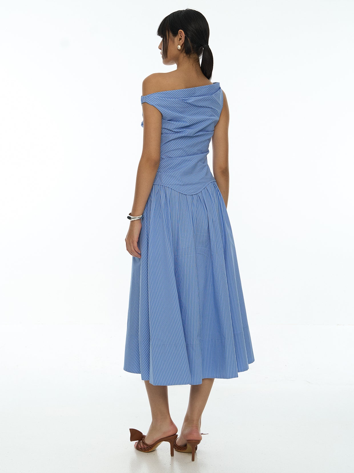 Off Shoulder Flare Dress