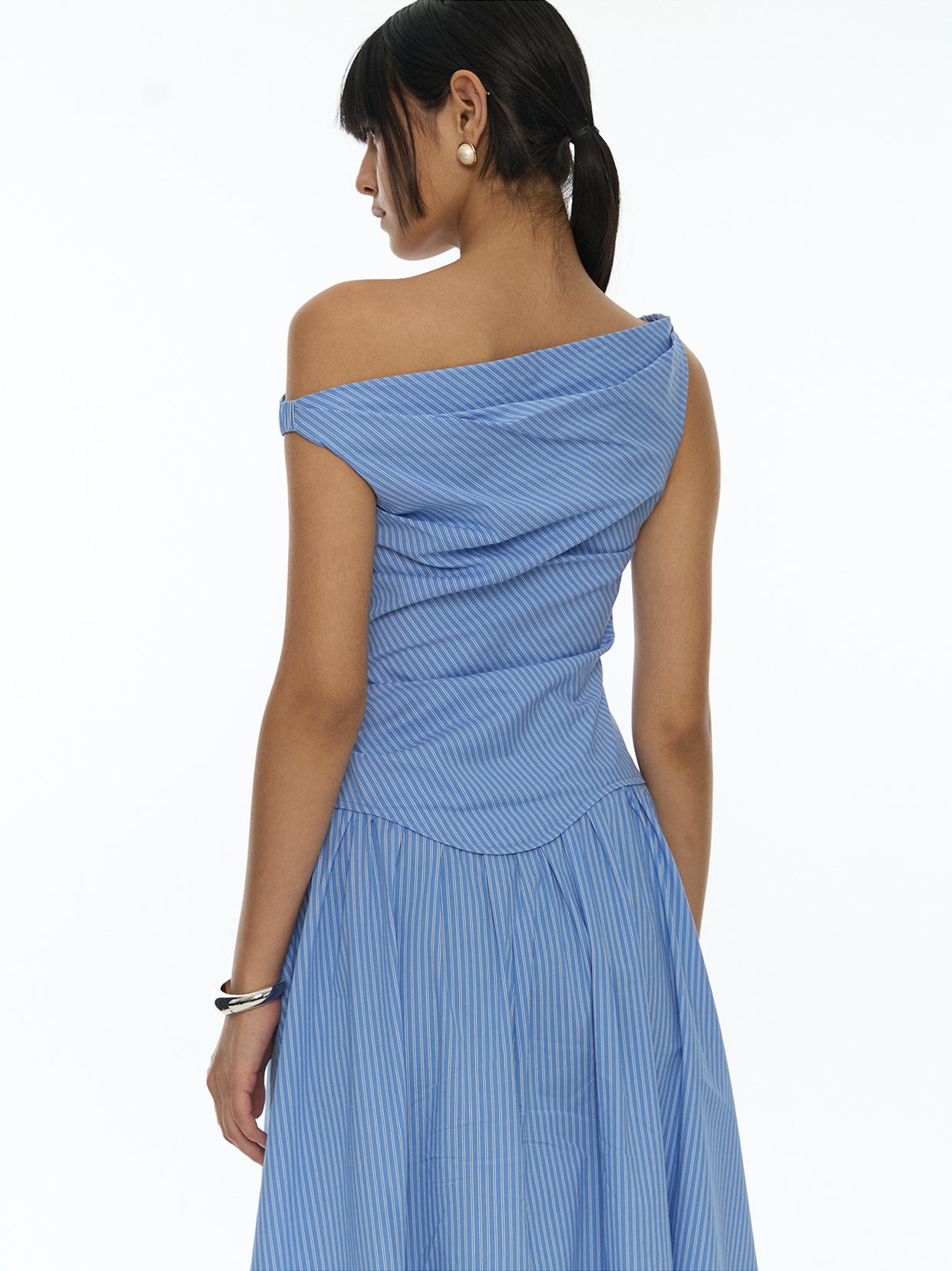 Off Shoulder Flare Dress