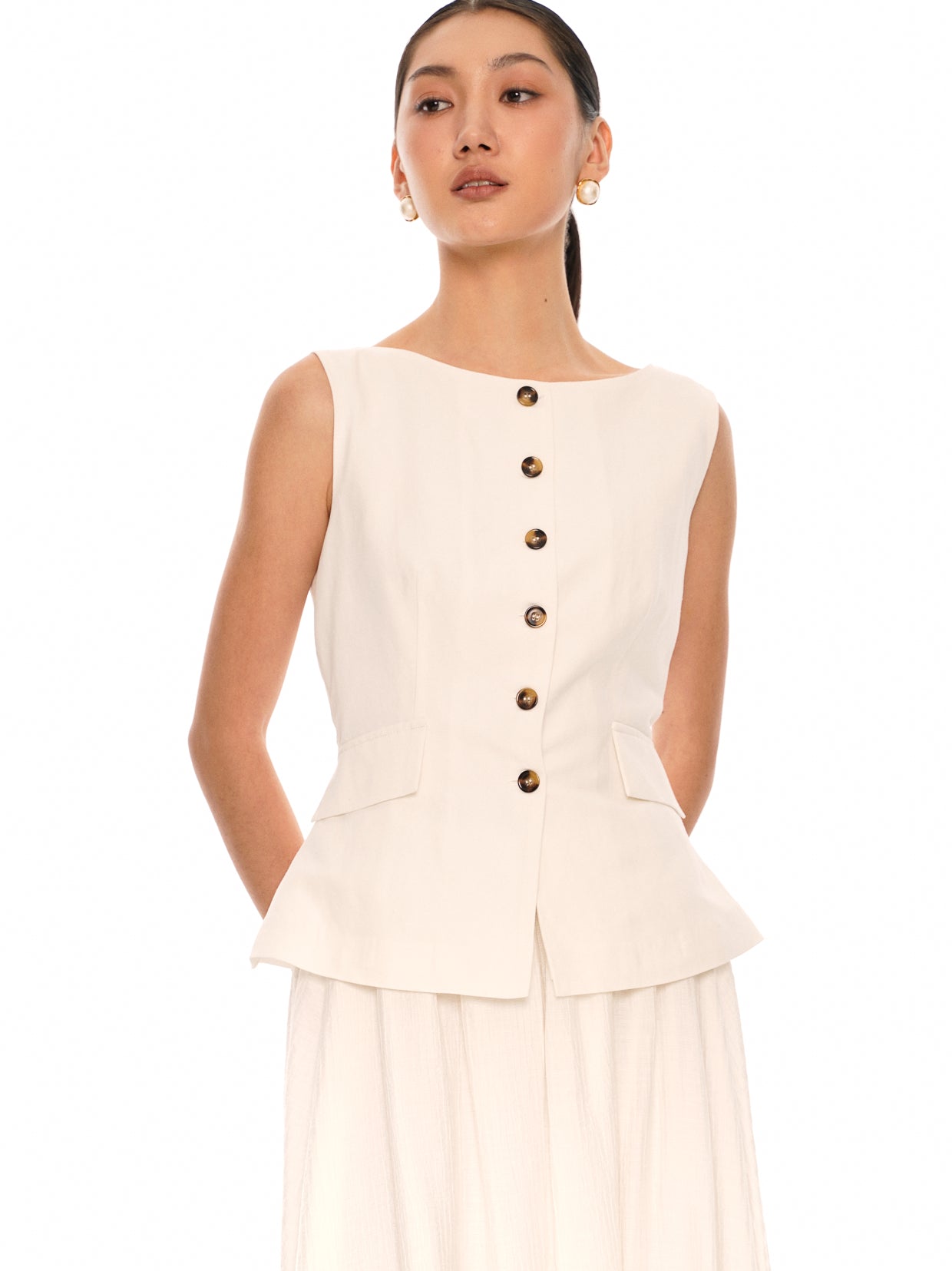 Faux Two-Piece Maxi Dress