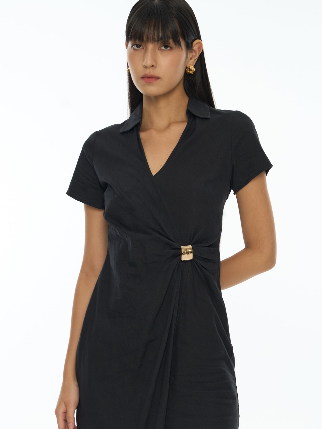 V-Neck Wrap Dress