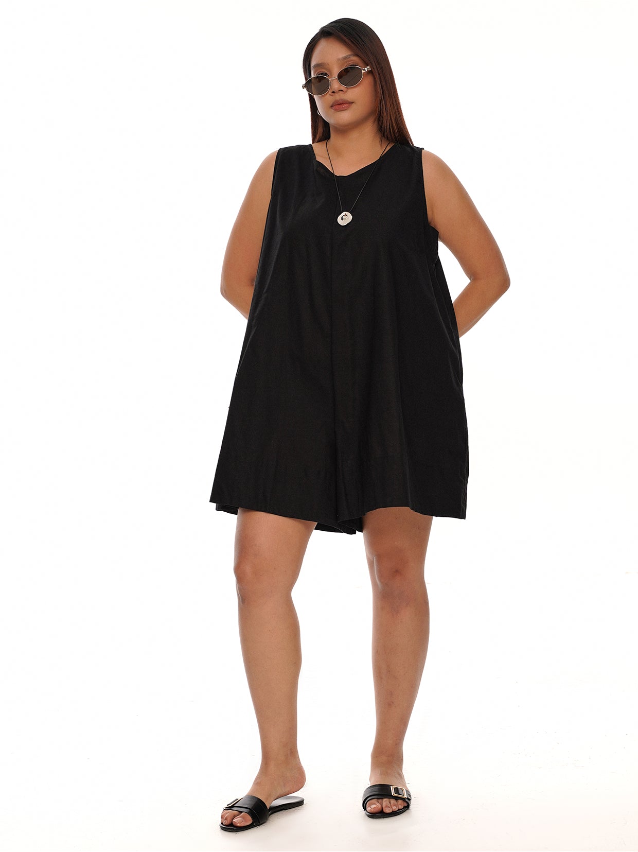 Sleeveless Boxy Romper