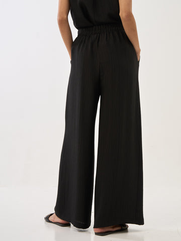 Pleated Straight Leg Pants
