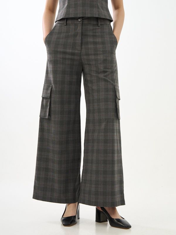 Cargo Plaid Pants