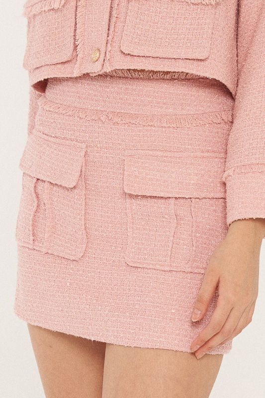 Tweed Short Skirt