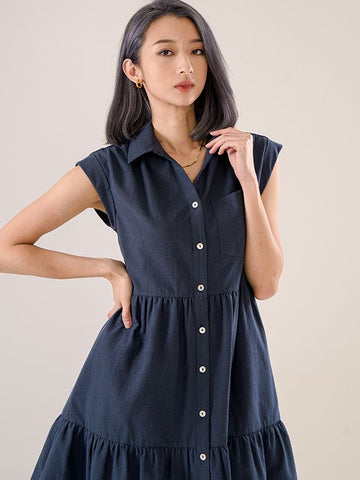 Cotton Babydoll Shirt Dress