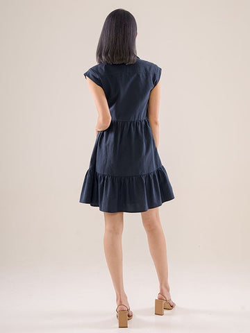 Cotton Babydoll Shirt Dress