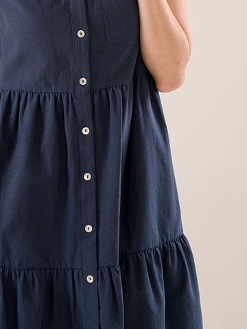 Cotton Babydoll Shirt Dress