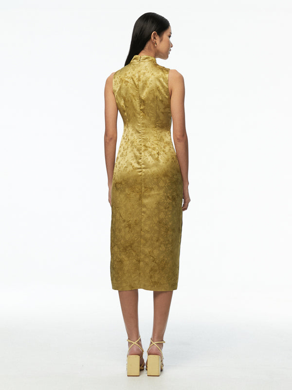 Sleeveless Mandarin Collar Cheongsam