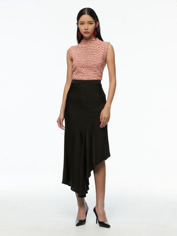 Asymmetric Midi Skirt
