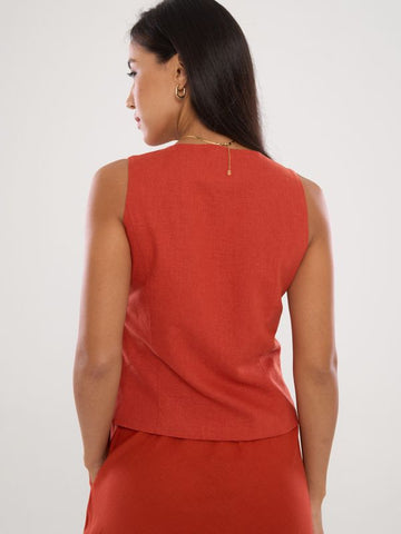 V-Neckline Top With Bows