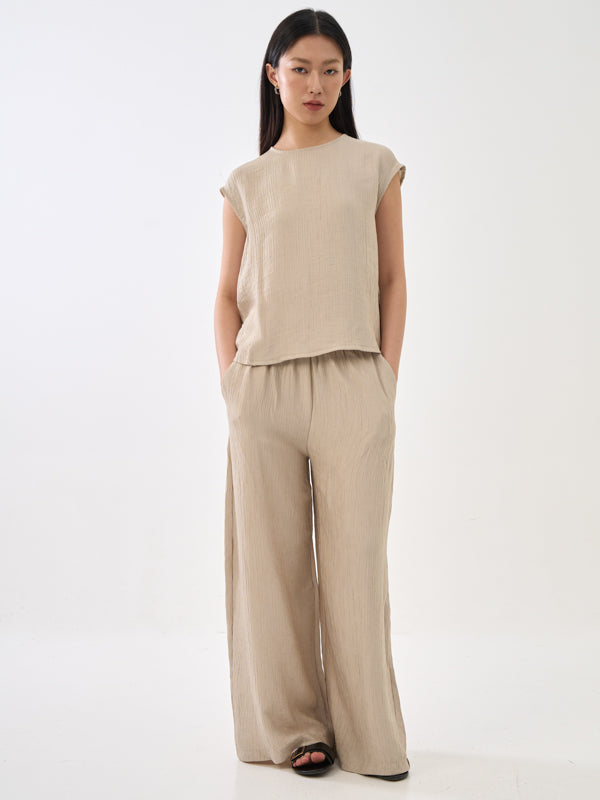 Round Neck Shell Top