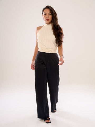 Pleated Halterneck Top