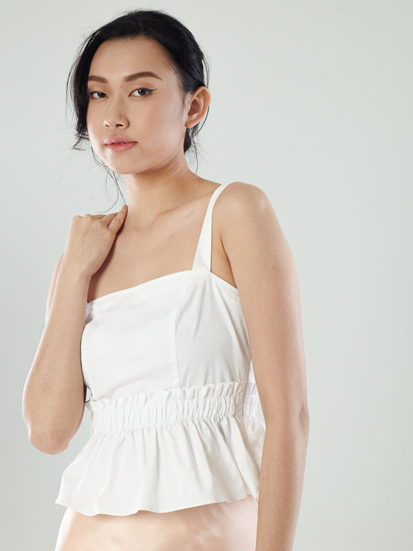 Gathered Waist Tank Top