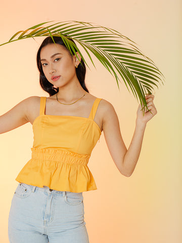 Gathered Waist Tank Top