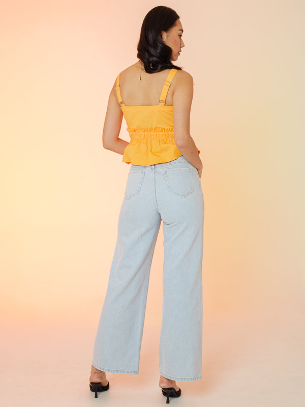 Gathered Waist Tank Top