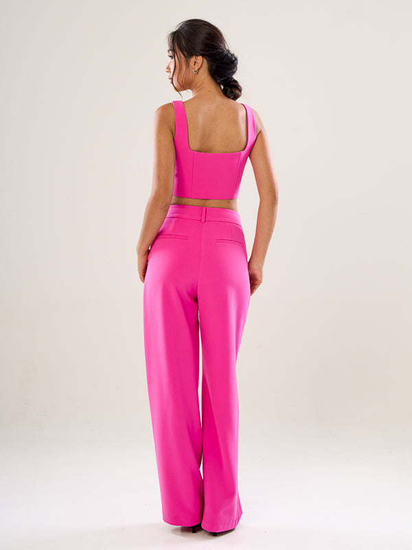 Cropped Top With Buttons