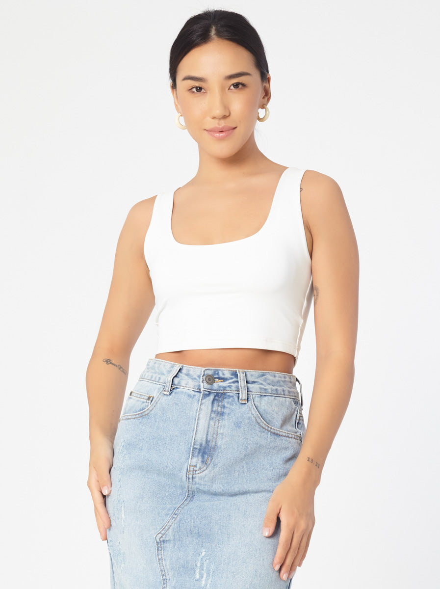 Basic Sleeveless Crop Top