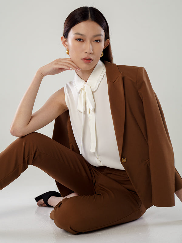 Front Tie Sleeveless Top