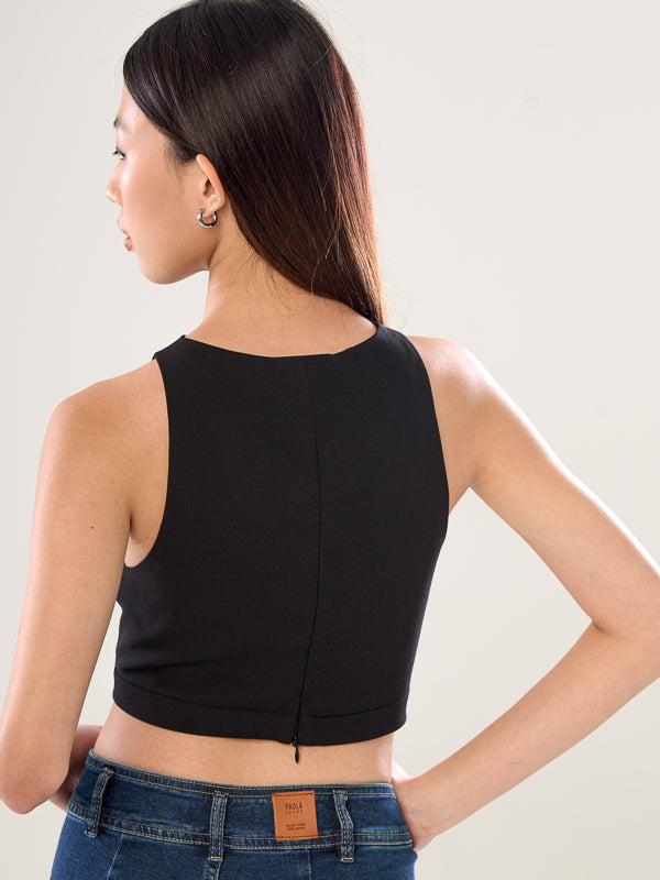 Draped Crop Top