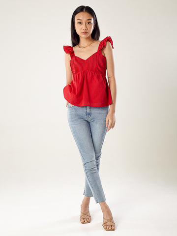 Cotton V-Neck Top