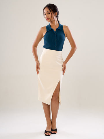 Knit Top With Buttons