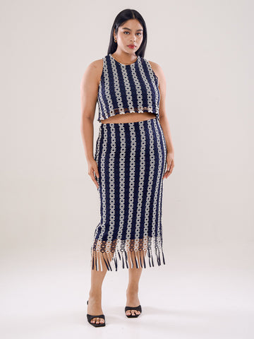 Guipure Lace Sleeveless Top