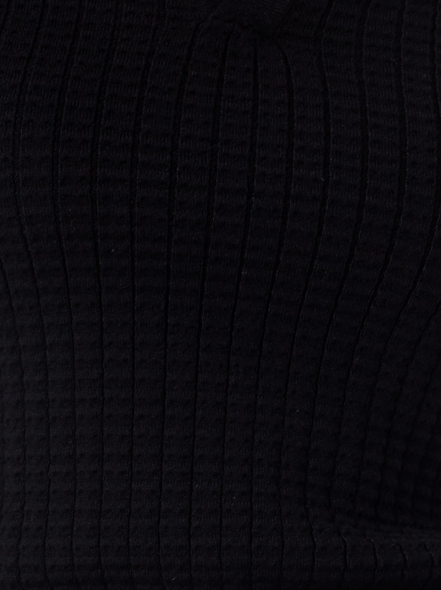 Polo Collared Top with Short Sleeves