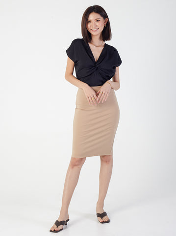 V-Neck Front Twisted Top