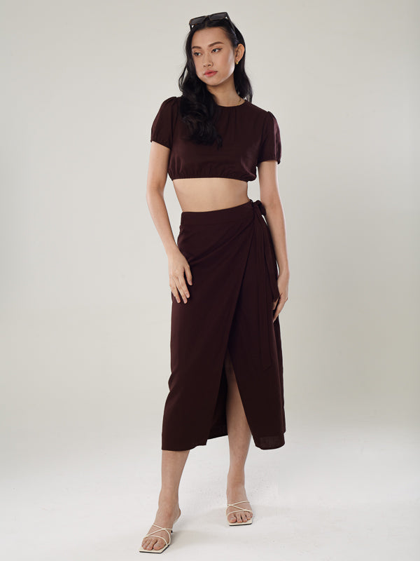 Linen Cropped Top