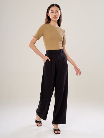 Smocked Short Sleeve Top