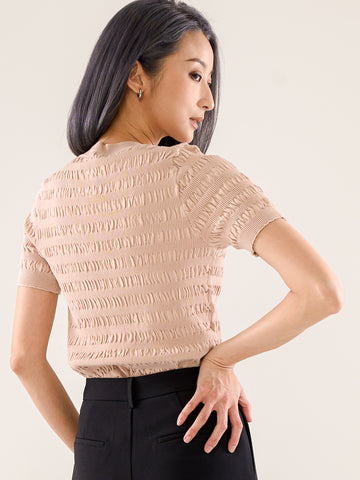Short Sleeve Knit Top