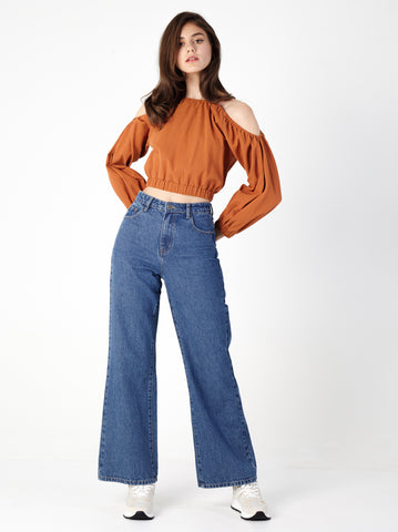 Cold-Shoulder Sleeve Top
