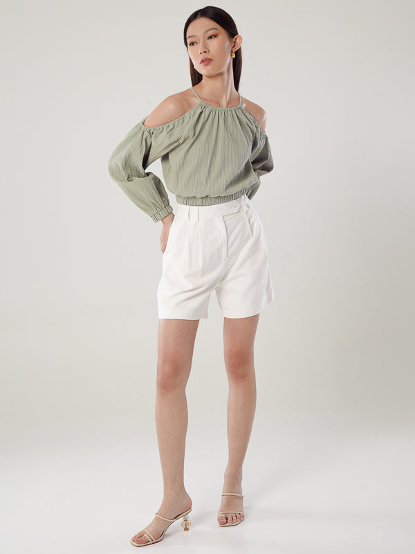 Cold-Shoulder Sleeve Top