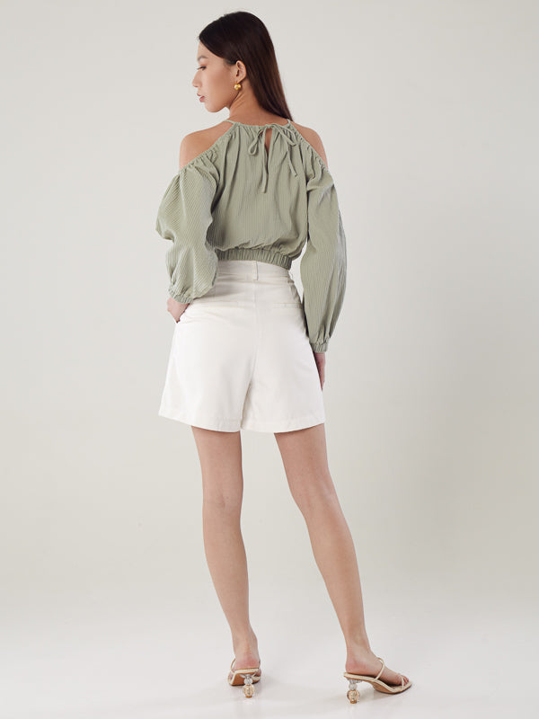 Cold-Shoulder Sleeve Top