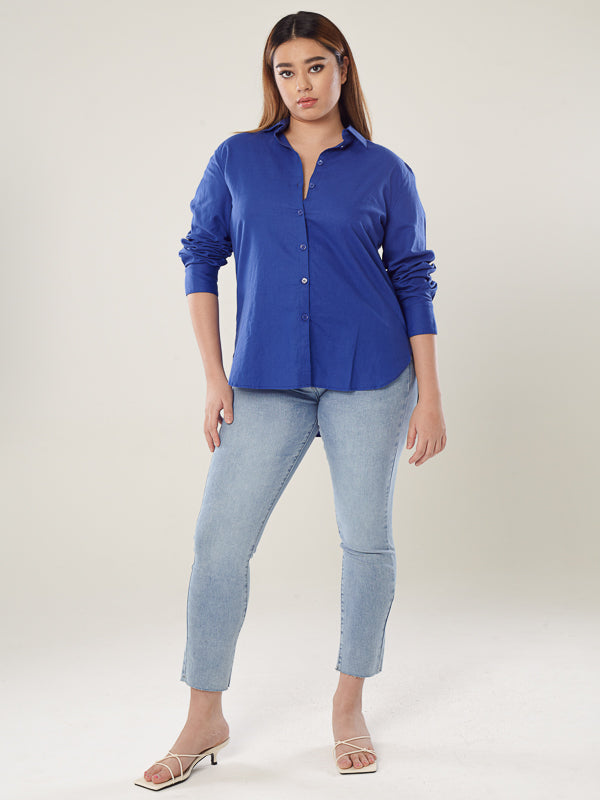 The Summer Shirt-Royal Blue