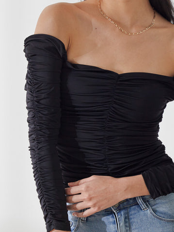 Sweetheart Neckline Ruched Top