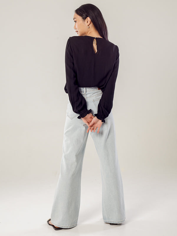 Top With Cutwork Embroidery