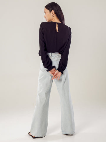 Top With Cutwork Embroidery