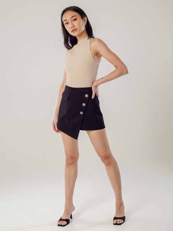 Buttoned Skort