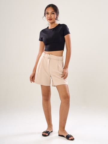 Belted Bermuda Shorts