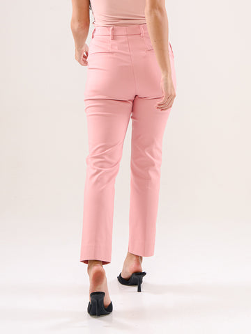 Power Suits High-Rise Pants-Pink