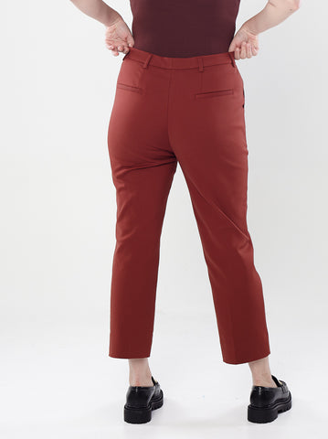 Power Suits High-Rise Pants-Sienna