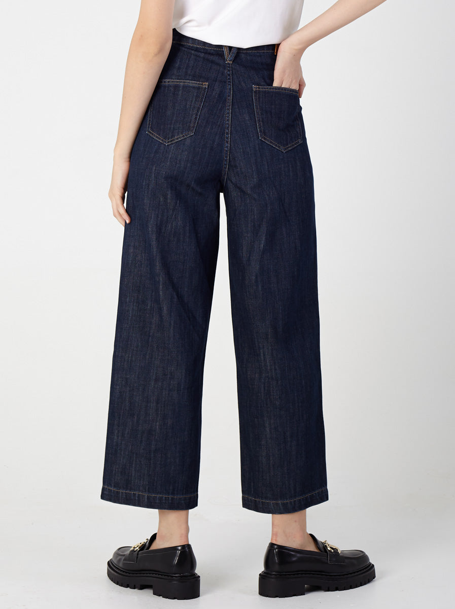 High Waisted Straight Cut Jeans