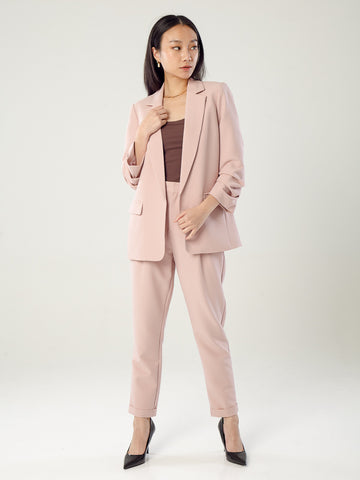 Chriselle Tailored Pants-Dusty Pink