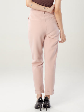 Chriselle Tailored Pants-Dusty Pink