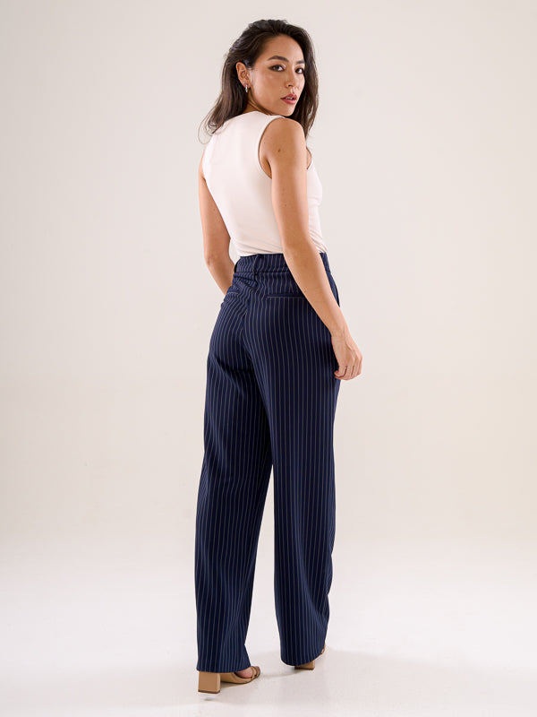 Striped Full Length Trouser