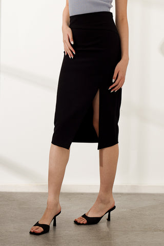 Pencil Skirt With Slit