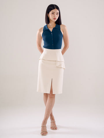 Front Slit Pencil Skirt